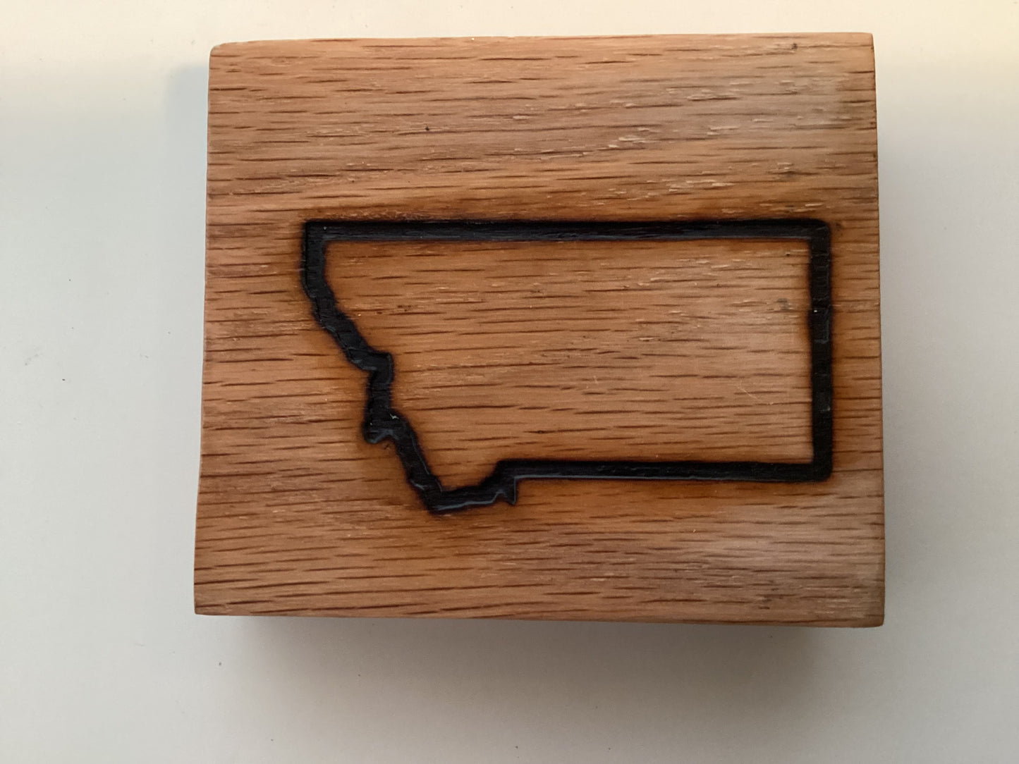 Boulder River 3" Oak Coaster Set of Four