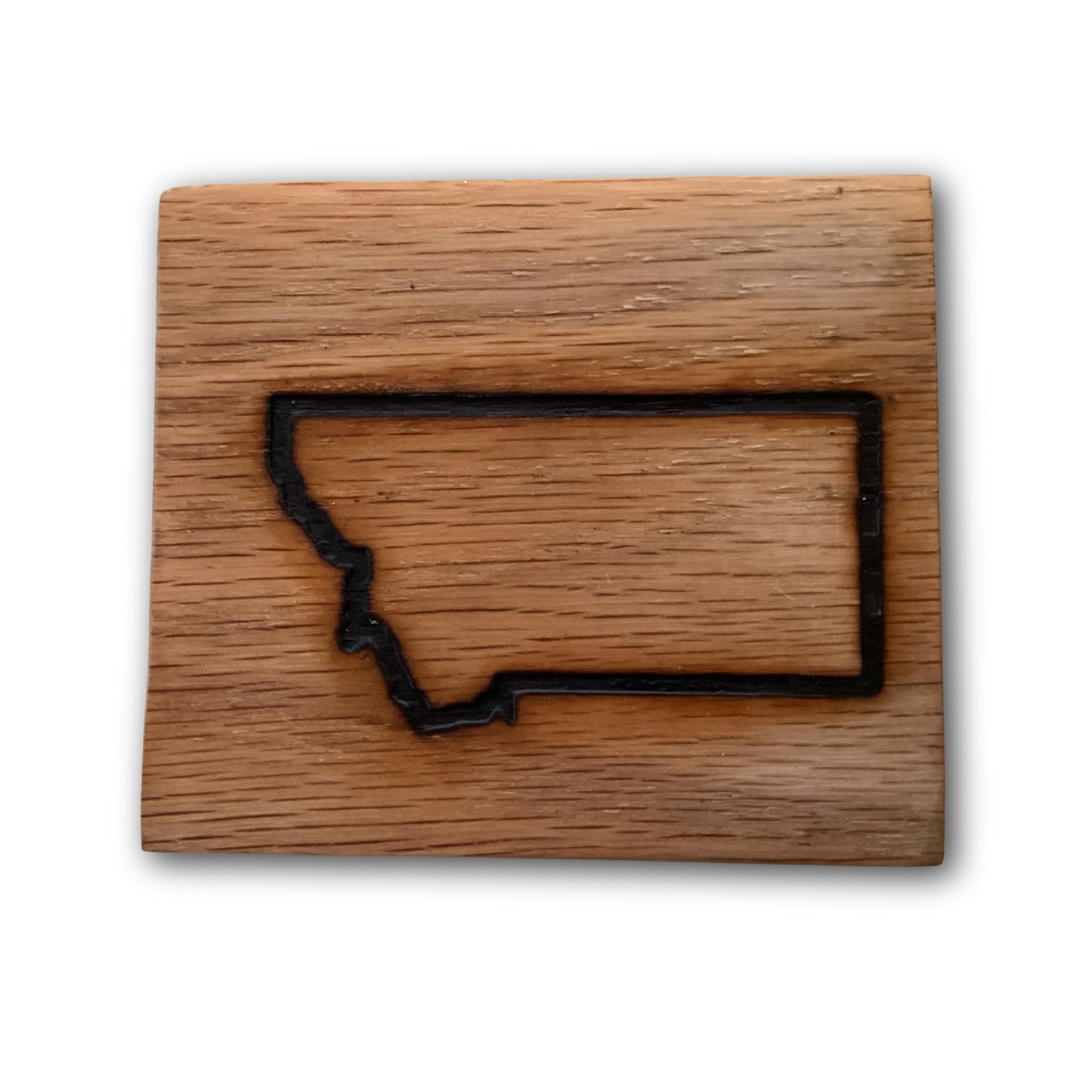 Boulder River 3" Oak Coaster Set of Four